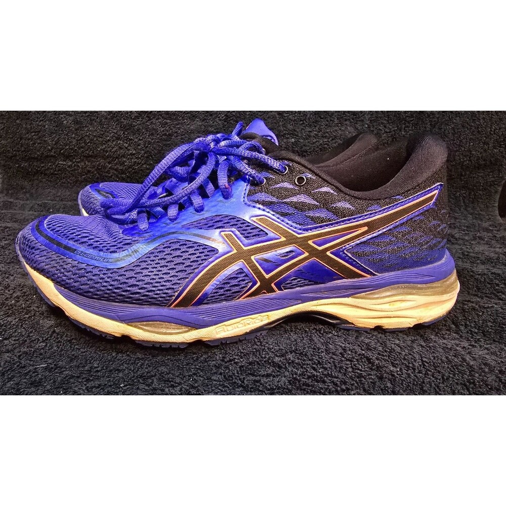 ASICS GEL-Cumulus 19 Womens 9 D Wide Blue Purple Running Shoes T7B9N